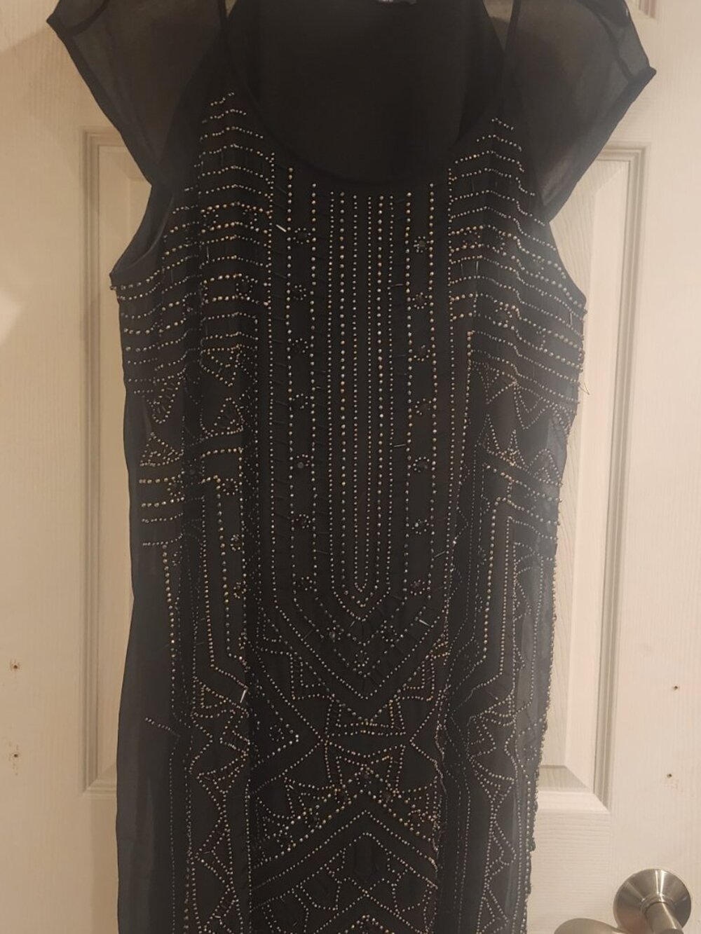 MANGO VIOLETA BEADED DRESS